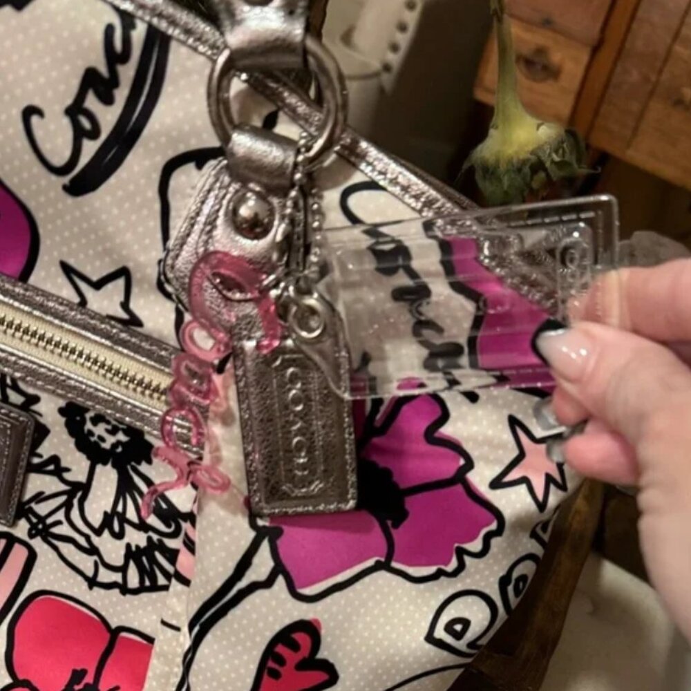 Coach Poppy Petal Print Rocker Satchel Purse (Vintage) 2010 Y2K - 16 Yrs Old! - Picture 5 of 5